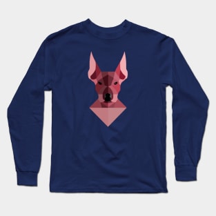 American Hairless Terrier Geometric Artwork Long Sleeve T-Shirt